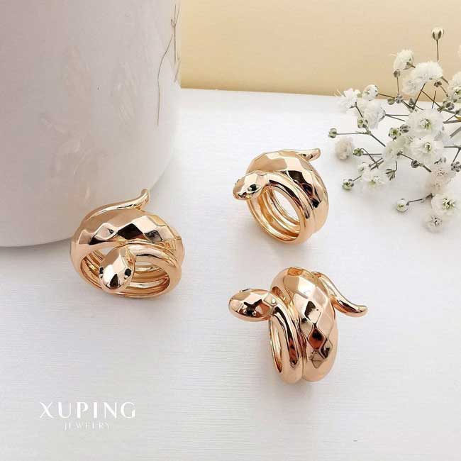 Mirror snake ring