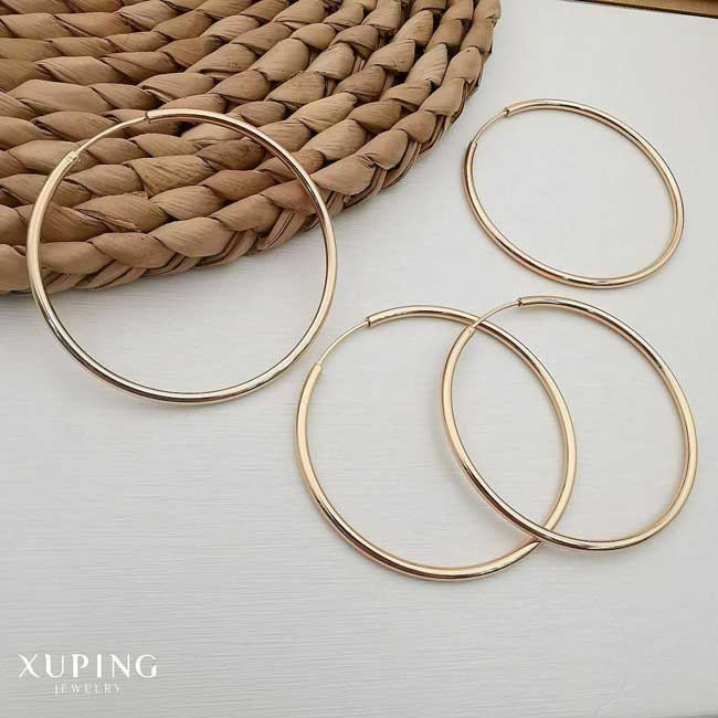 Large size hoop earrings 2