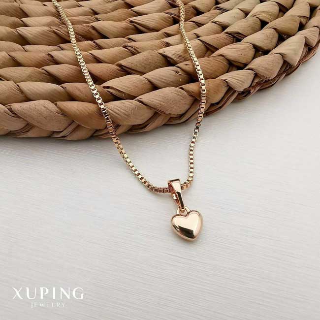 xuping small heart necklace