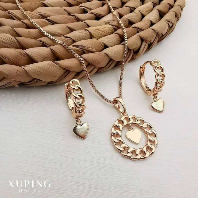 xuping Cartier necklace with pendant heart